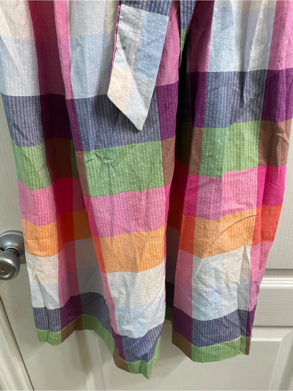 Kate Spade New York x Target Tie-Waist Plaid Midi Picnic Cottagecore Dress XS - Picture 8 of 16